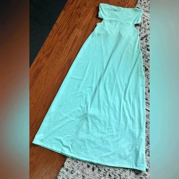 NWT Revolve Susana Monaco Strapless Tube Open Back Long Maxi Dress Mint Creme - Picture 8 of 16